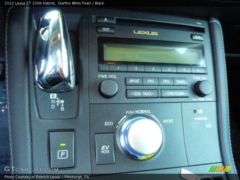 Starfire White Pearl / Black 2013 Lexus CT 200h Hybrid