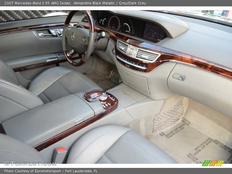 Almandine Black Metallic / Grey/Dark Grey 2007 Mercedes-Benz S 65 AMG Sedan