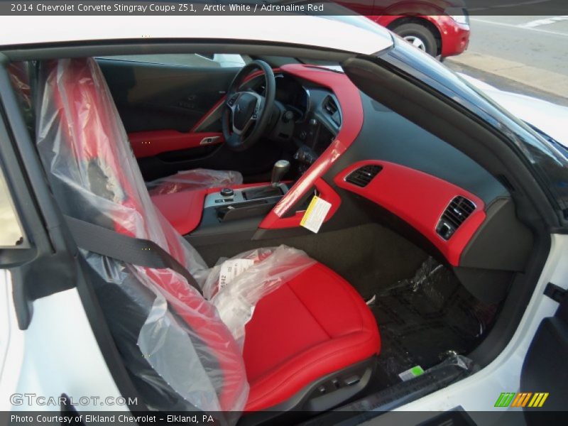  2014 Corvette Stingray Coupe Z51 Adrenaline Red Interior