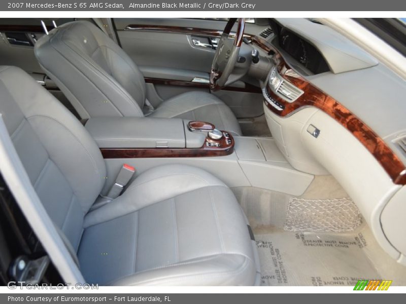 Almandine Black Metallic / Grey/Dark Grey 2007 Mercedes-Benz S 65 AMG Sedan