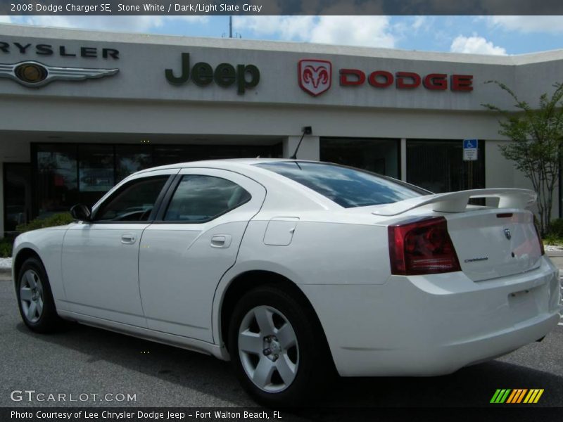 Stone White / Dark/Light Slate Gray 2008 Dodge Charger SE