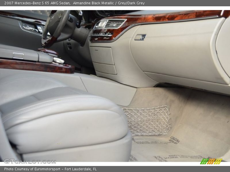 Almandine Black Metallic / Grey/Dark Grey 2007 Mercedes-Benz S 65 AMG Sedan