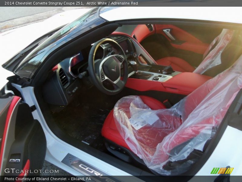 Adrenaline Red Interior - 2014 Corvette Stingray Coupe Z51 