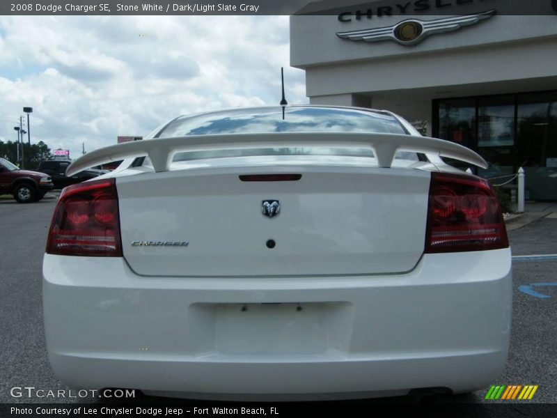 Stone White / Dark/Light Slate Gray 2008 Dodge Charger SE