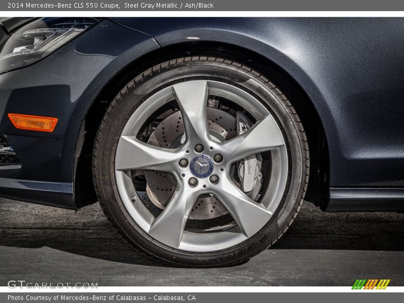 Steel Gray Metallic / Ash/Black 2014 Mercedes-Benz CLS 550 Coupe