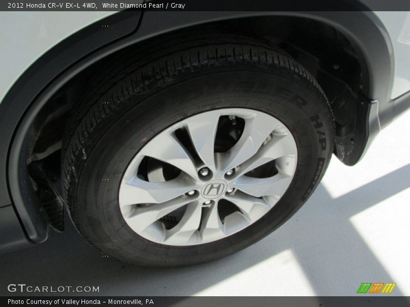 White Diamond Pearl / Gray 2012 Honda CR-V EX-L 4WD