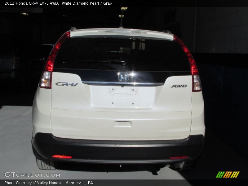 White Diamond Pearl / Gray 2012 Honda CR-V EX-L 4WD
