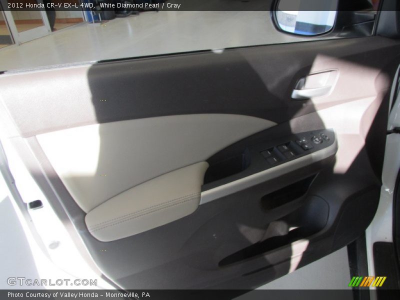 White Diamond Pearl / Gray 2012 Honda CR-V EX-L 4WD