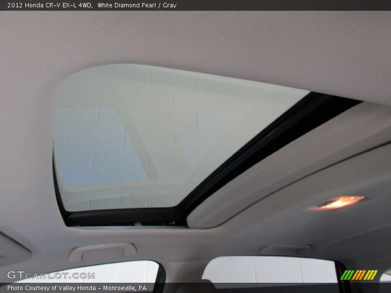 White Diamond Pearl / Gray 2012 Honda CR-V EX-L 4WD
