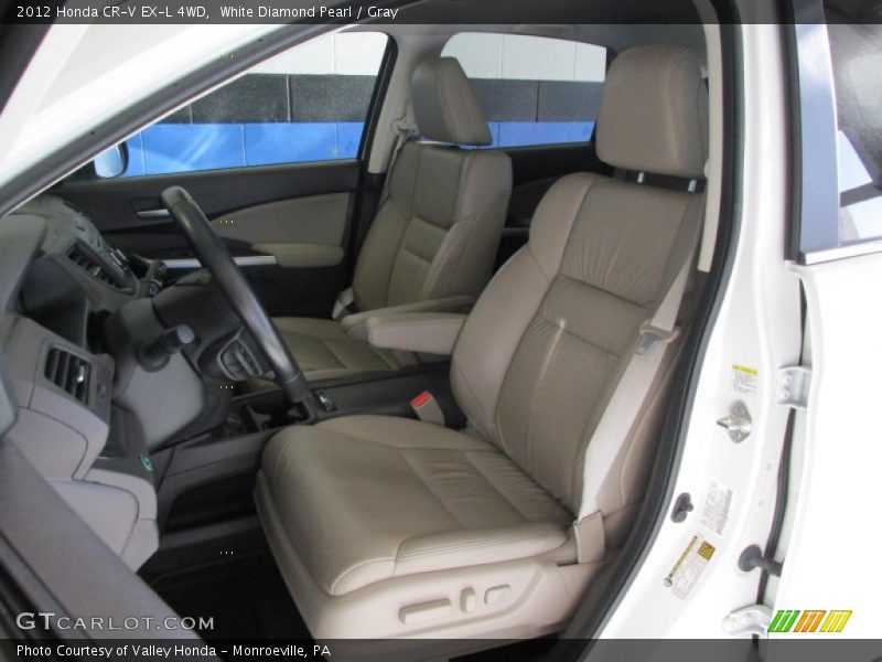 White Diamond Pearl / Gray 2012 Honda CR-V EX-L 4WD