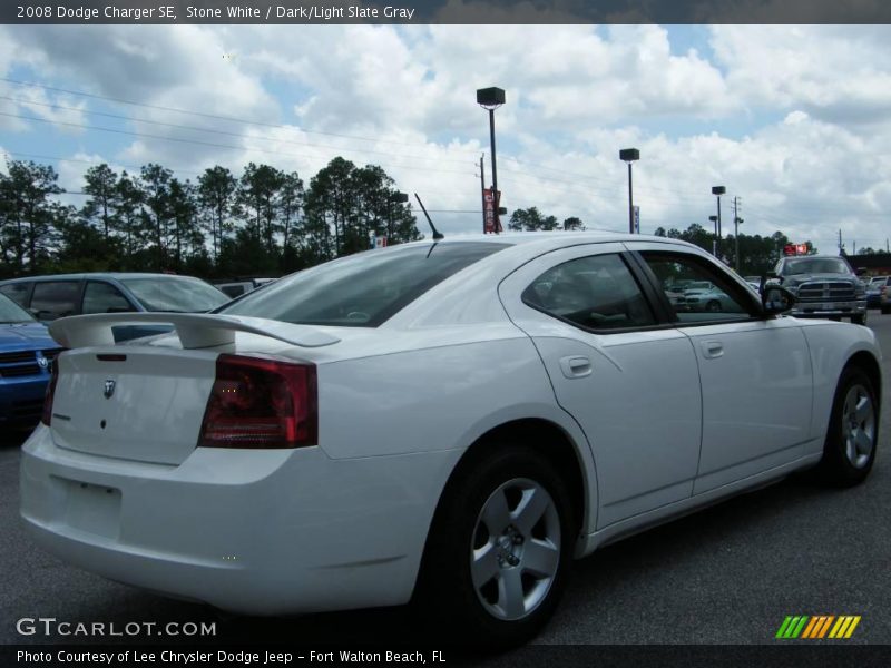 Stone White / Dark/Light Slate Gray 2008 Dodge Charger SE