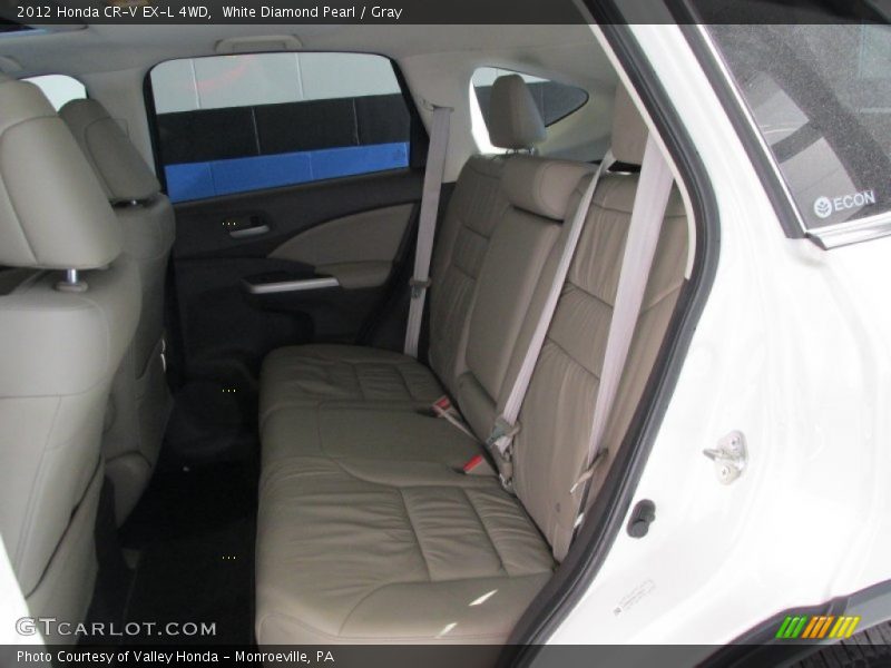 White Diamond Pearl / Gray 2012 Honda CR-V EX-L 4WD
