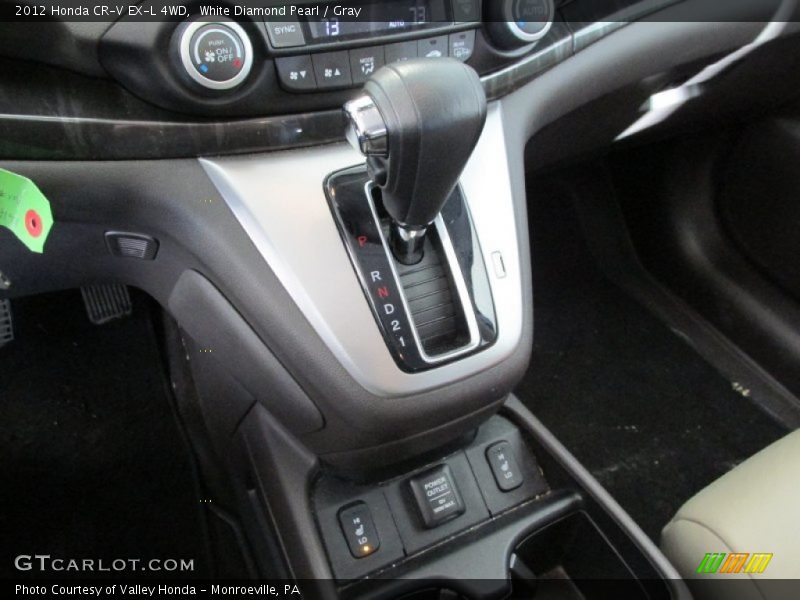 White Diamond Pearl / Gray 2012 Honda CR-V EX-L 4WD