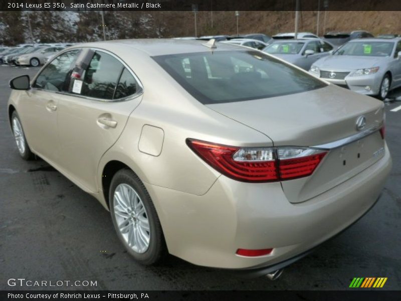 Satin Cashmere Metallic / Black 2014 Lexus ES 350