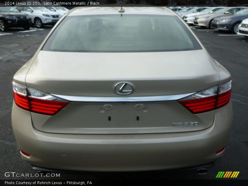 Satin Cashmere Metallic / Black 2014 Lexus ES 350