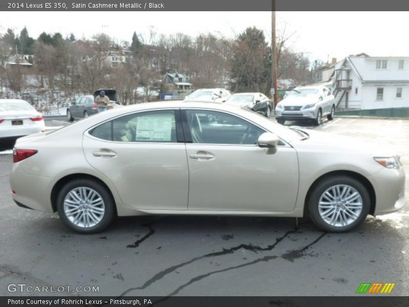 Satin Cashmere Metallic / Black 2014 Lexus ES 350