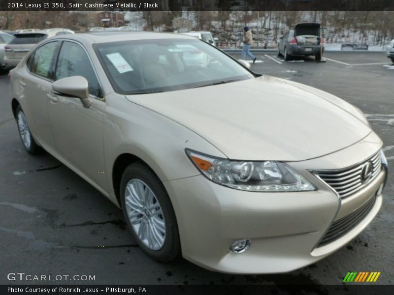 Satin Cashmere Metallic / Black 2014 Lexus ES 350