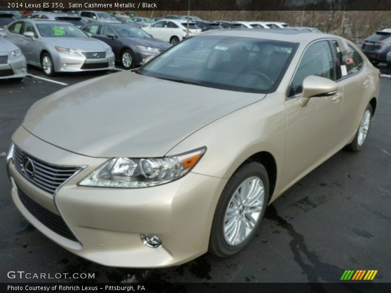 Satin Cashmere Metallic / Black 2014 Lexus ES 350