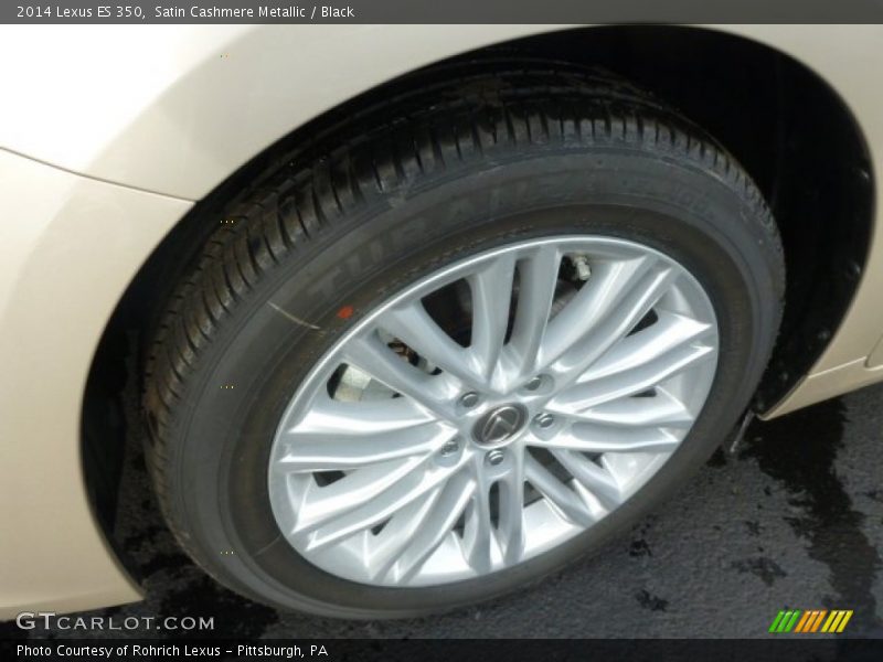 Satin Cashmere Metallic / Black 2014 Lexus ES 350