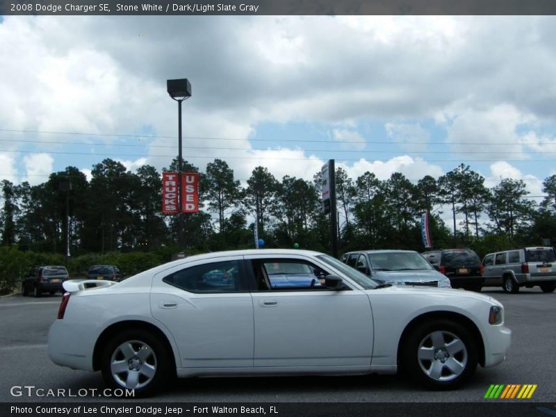Stone White / Dark/Light Slate Gray 2008 Dodge Charger SE
