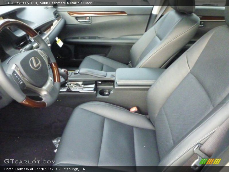 Satin Cashmere Metallic / Black 2014 Lexus ES 350