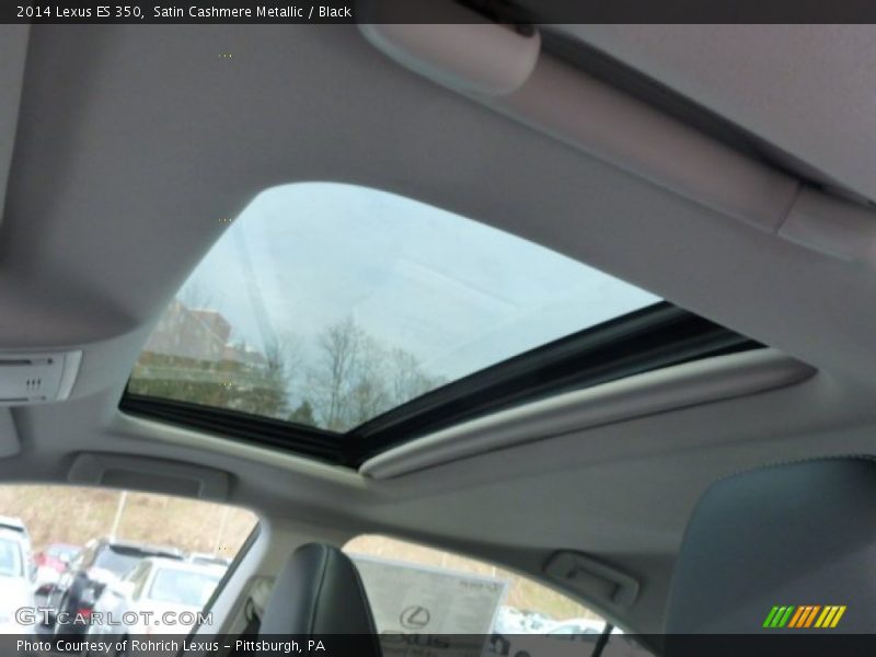 Satin Cashmere Metallic / Black 2014 Lexus ES 350