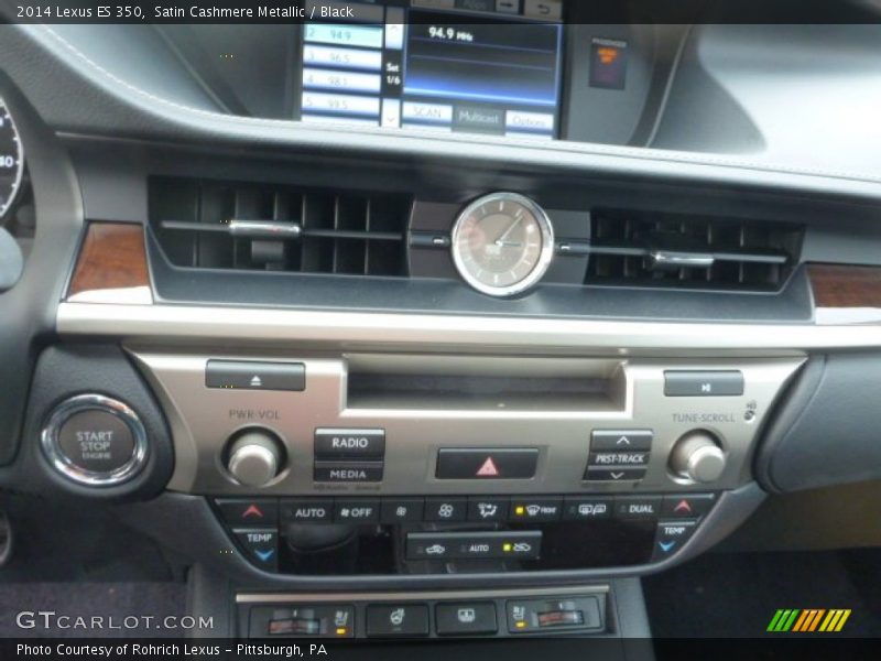 Satin Cashmere Metallic / Black 2014 Lexus ES 350