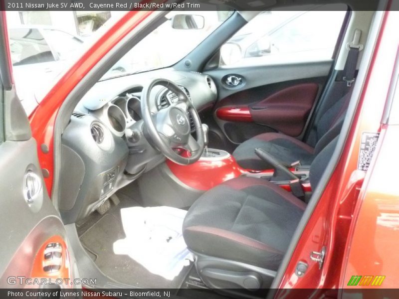 Cayenne Red / Black/Red w/Red Trim 2011 Nissan Juke SV AWD
