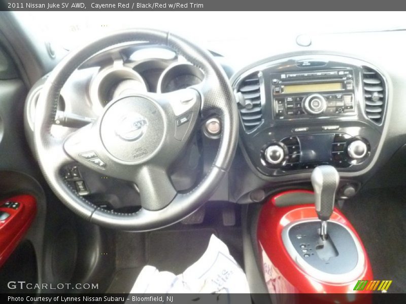 Cayenne Red / Black/Red w/Red Trim 2011 Nissan Juke SV AWD