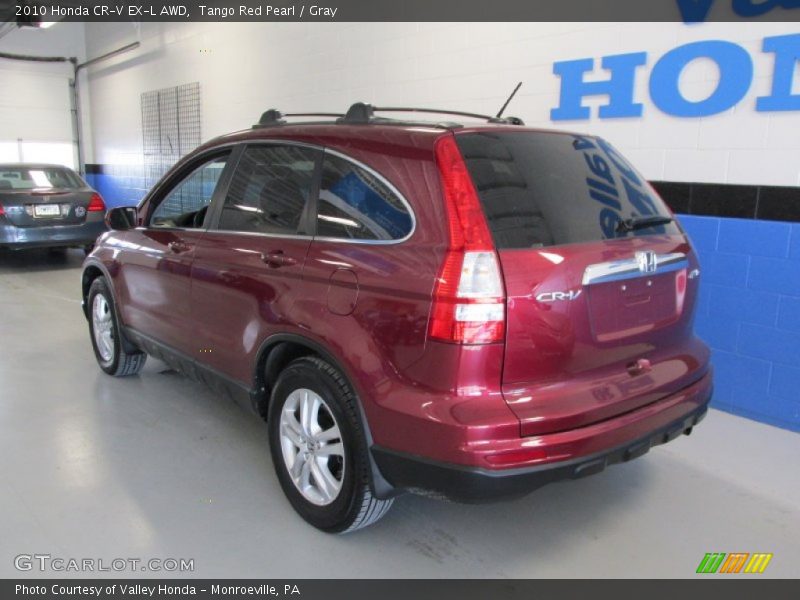 Tango Red Pearl / Gray 2010 Honda CR-V EX-L AWD