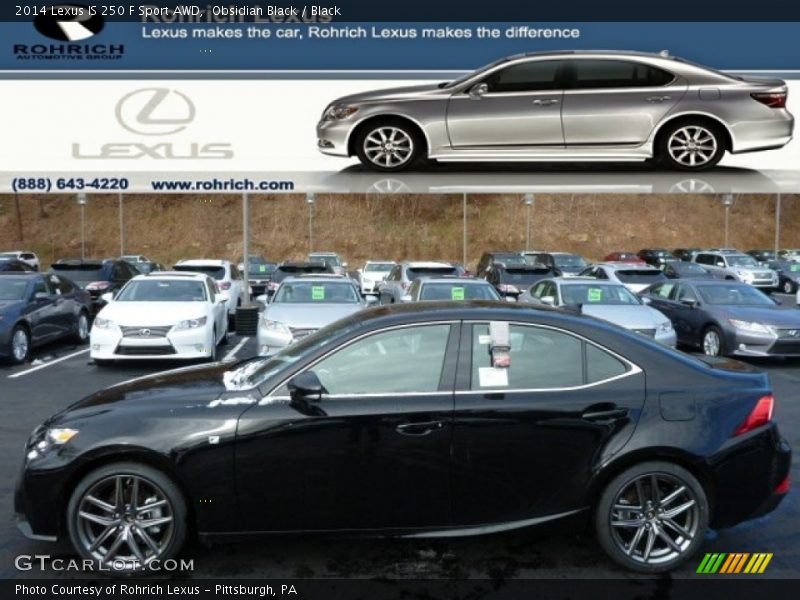 Obsidian Black / Black 2014 Lexus IS 250 F Sport AWD