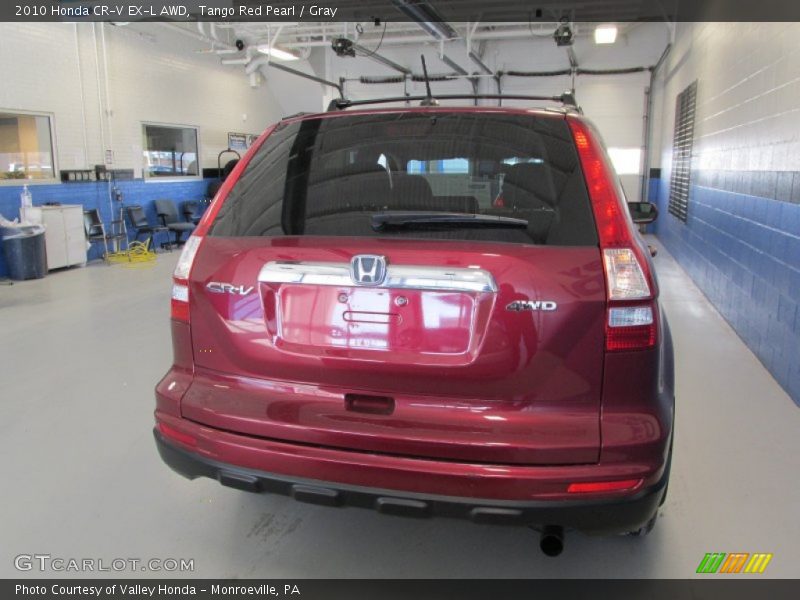 Tango Red Pearl / Gray 2010 Honda CR-V EX-L AWD