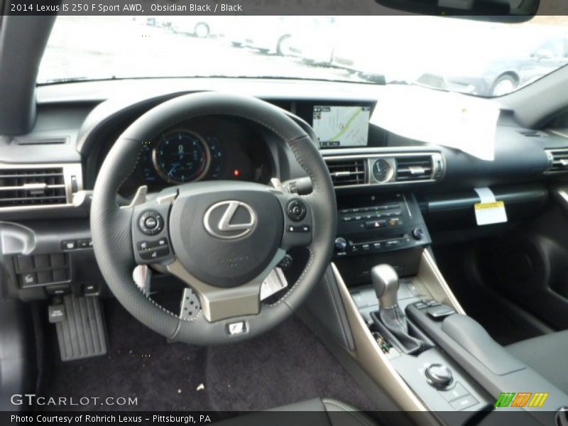 Obsidian Black / Black 2014 Lexus IS 250 F Sport AWD