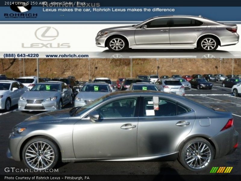 Atomic Silver / Black 2014 Lexus IS 250 AWD