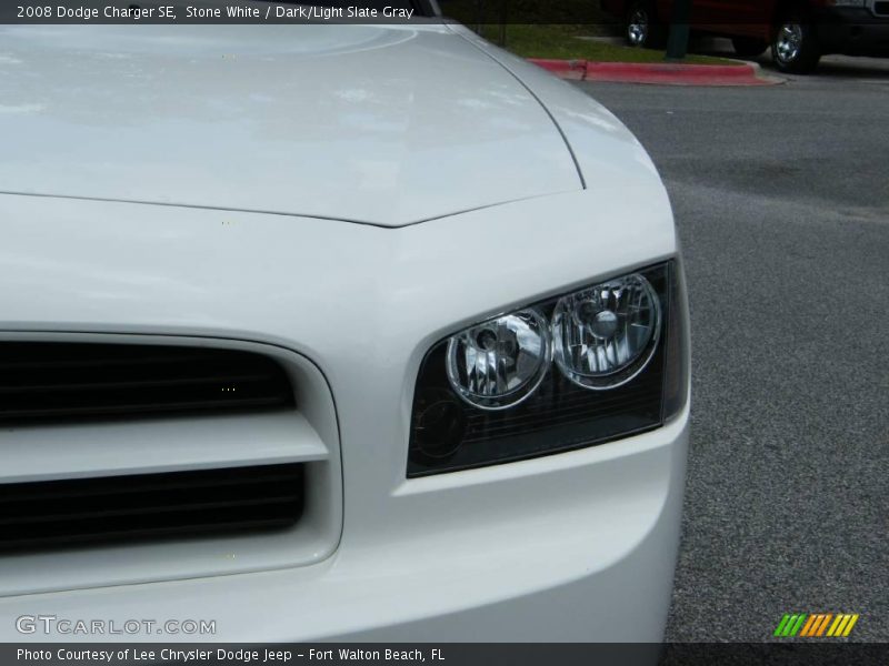 Stone White / Dark/Light Slate Gray 2008 Dodge Charger SE