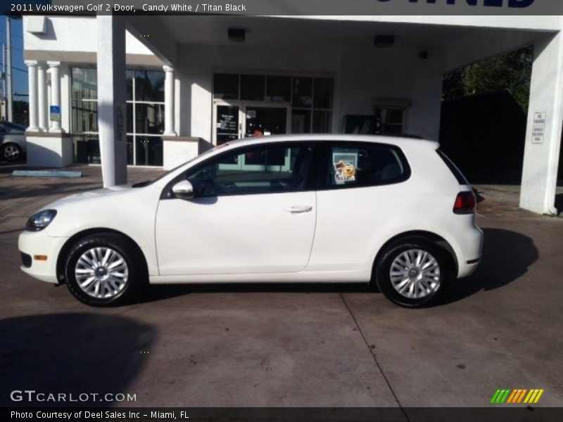 Candy White / Titan Black 2011 Volkswagen Golf 2 Door