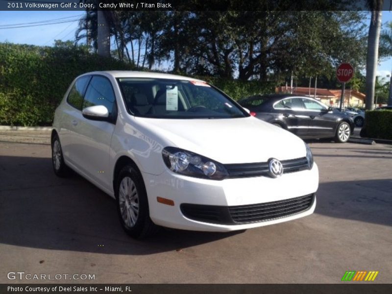 Candy White / Titan Black 2011 Volkswagen Golf 2 Door