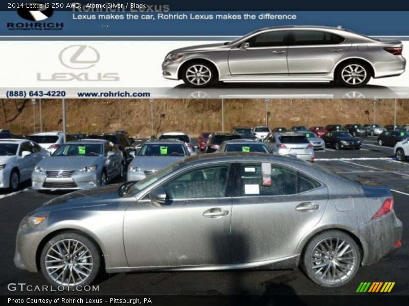 Atomic Silver / Black 2014 Lexus IS 250 AWD
