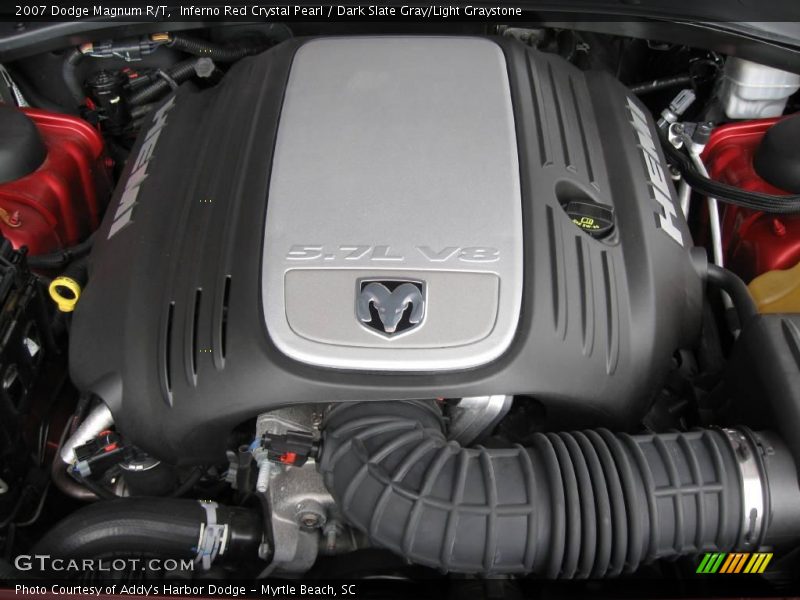 Inferno Red Crystal Pearl / Dark Slate Gray/Light Graystone 2007 Dodge Magnum R/T