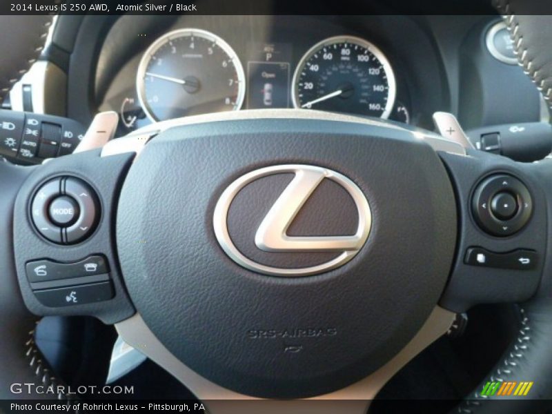 Atomic Silver / Black 2014 Lexus IS 250 AWD