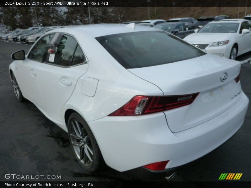 Ultra White / Rioja Red 2014 Lexus IS 250 F Sport AWD