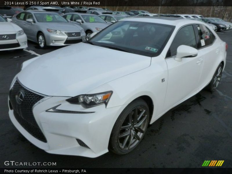Ultra White / Rioja Red 2014 Lexus IS 250 F Sport AWD