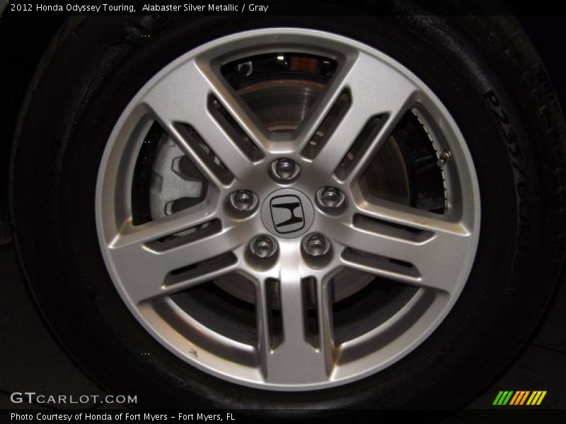 Alabaster Silver Metallic / Gray 2012 Honda Odyssey Touring