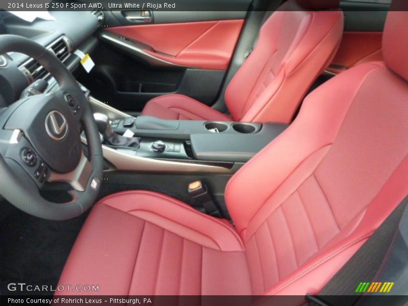 Ultra White / Rioja Red 2014 Lexus IS 250 F Sport AWD