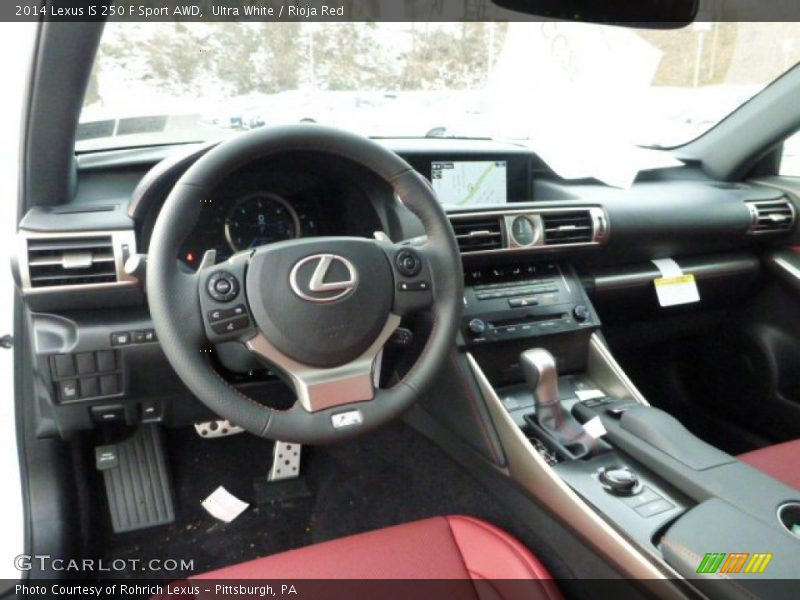 Ultra White / Rioja Red 2014 Lexus IS 250 F Sport AWD