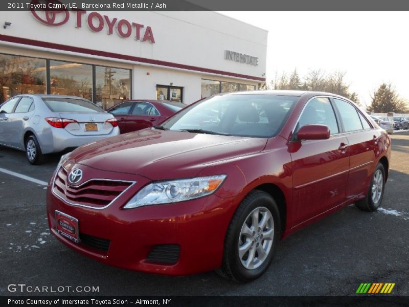 Barcelona Red Metallic / Ash 2011 Toyota Camry LE