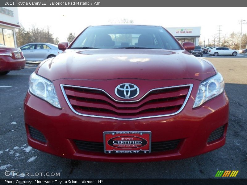 Barcelona Red Metallic / Ash 2011 Toyota Camry LE