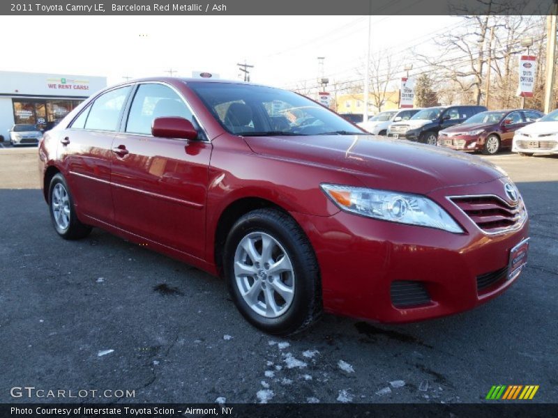 Barcelona Red Metallic / Ash 2011 Toyota Camry LE