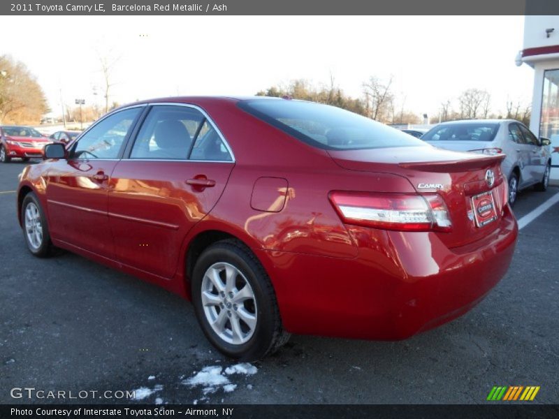 Barcelona Red Metallic / Ash 2011 Toyota Camry LE