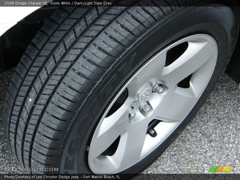 Stone White / Dark/Light Slate Gray 2008 Dodge Charger SE